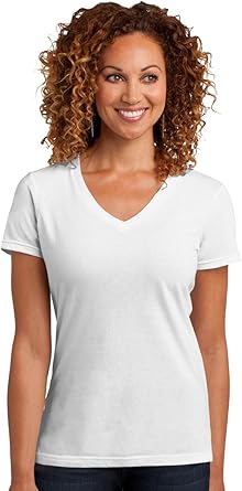 Women's Perfect Blend V Neck Tee White